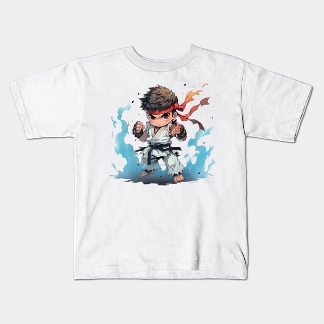 ryu Kids T-Shirt by piratesnow